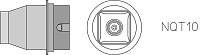 Насадка WELLER NQT 10 14,8х14,8мм (T0058750741N)