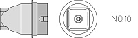 Насадка WELLER NQ10 14,8х14,8мм (T0058736818N)