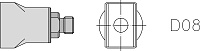 Насадка WELLER D08 15,0х10,0мм (T0058727781N)