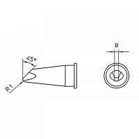 Жало Weller LHTD45 5.0мм для Weller WSP150 (T0054445699)