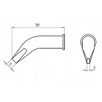 Жало паяльное WELLER LHT-DX 5,0мм (T0054446299)