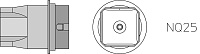 Насадка WELLER NQ25 18,0х18,0мм (T0058736814N)