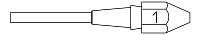 Насадка Weller XDS 1 1,4х2,5мм L=10.5мм (T0051325099)